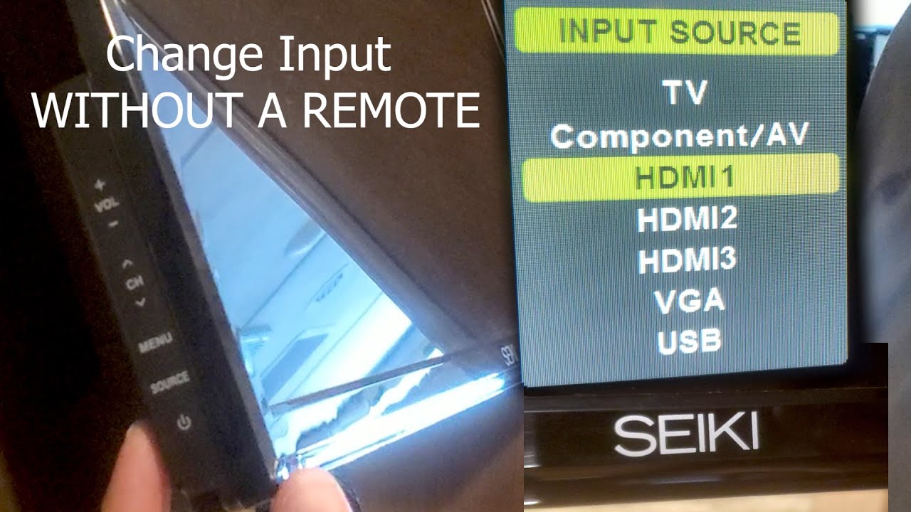 Change input without remote 