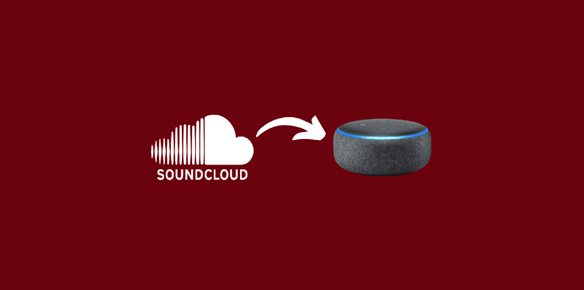 Souncloud logo and echo device